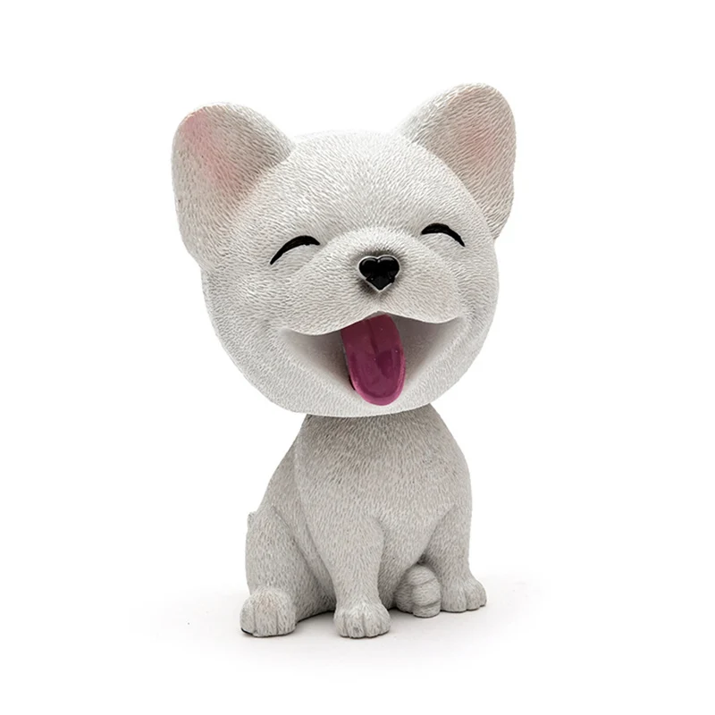 French bulldog 1 качающаяся голова орнамент с изображением собак Смола милый кивком украшение подарок для интерьера автомобиля дома комнаты XR657 - Название цвета: French bulldog