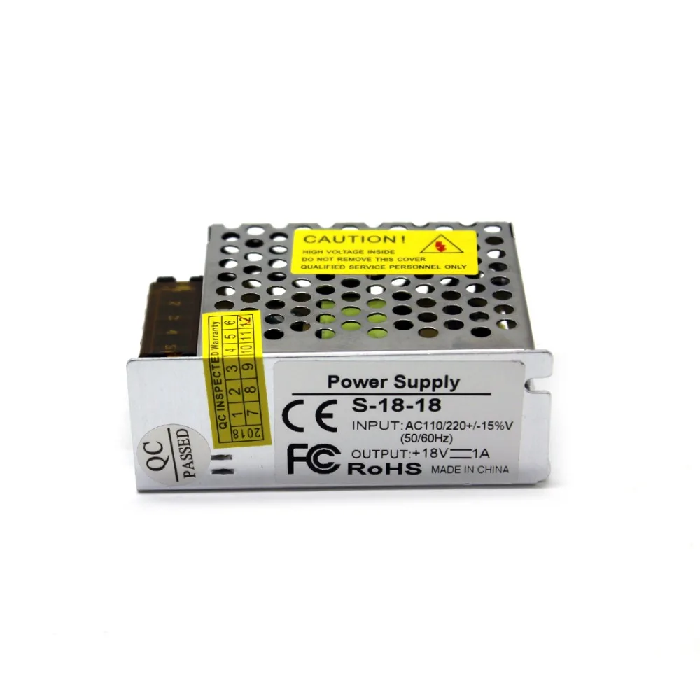 Малый объем импульсный источник питания DC 18V трансформатор 100 240V AC DC18V 1A 18W драйвер