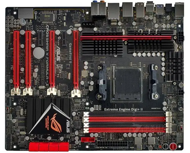 Для ASUS Crosshair V Formula-Z используемый Рабочий стол для 990FX материнская плата Socket AM3 DDR3 USB3.0 SATA3 поддержка FX 8350 8300