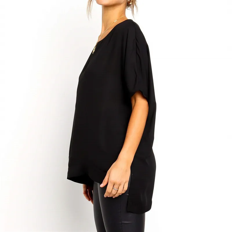 Блузки женские 2019 Топы рубашка с длинными рукавами плюс размер блузки длинная