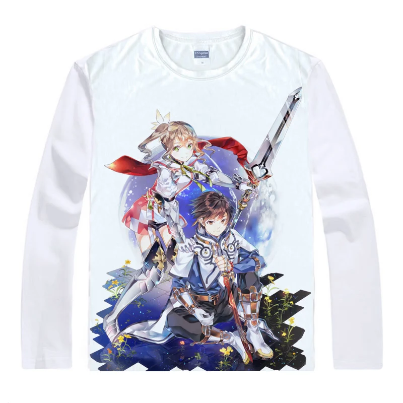Футболки с надписью Tales of Zestiria рубашки длинным рукавом разных стилей косплей