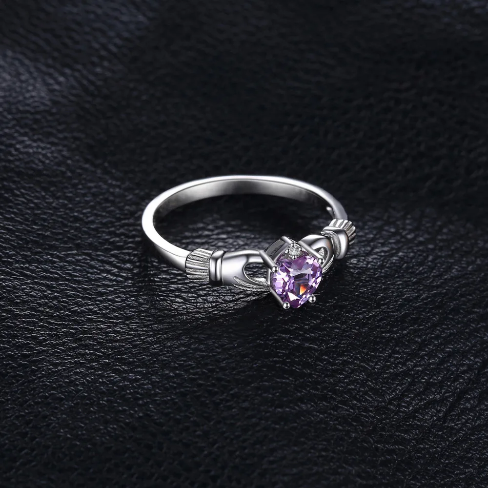 Jewelrypalace Александрит сапфир ирландский Клэдда кольцо Твердые 925 серебро Мода