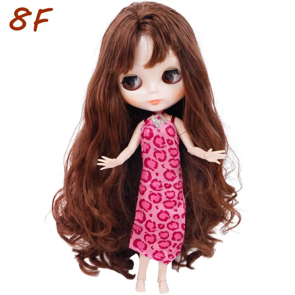 Style 8F Кукольные аксессуары, 1 комплект, милый мини наряд, повседневная одежда, топы, жилет, брюки, платья «рыбий хвост», Одежда для куклы Blythe, 11,5 дюймов, игрушка - Цвет: Style 8F
