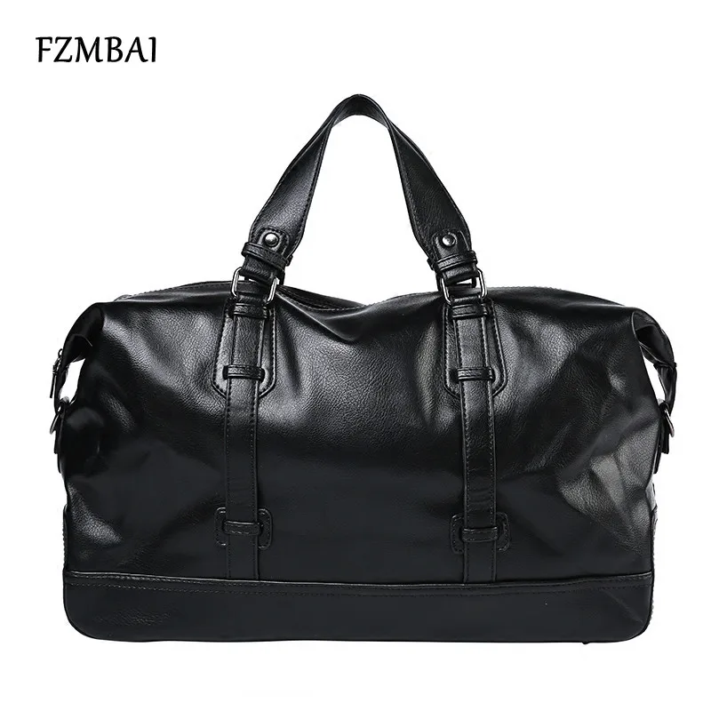 

FZMBAI Mens Large Capacity Business Handbags Fashion Boys Leather Travel Bags