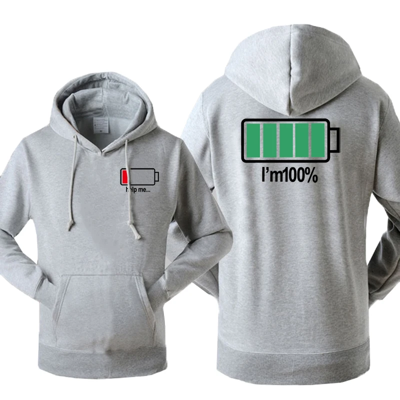 Осень зима 2018 толстовка с капюшоном и шапкой Забавный принт низкая мощность I'm