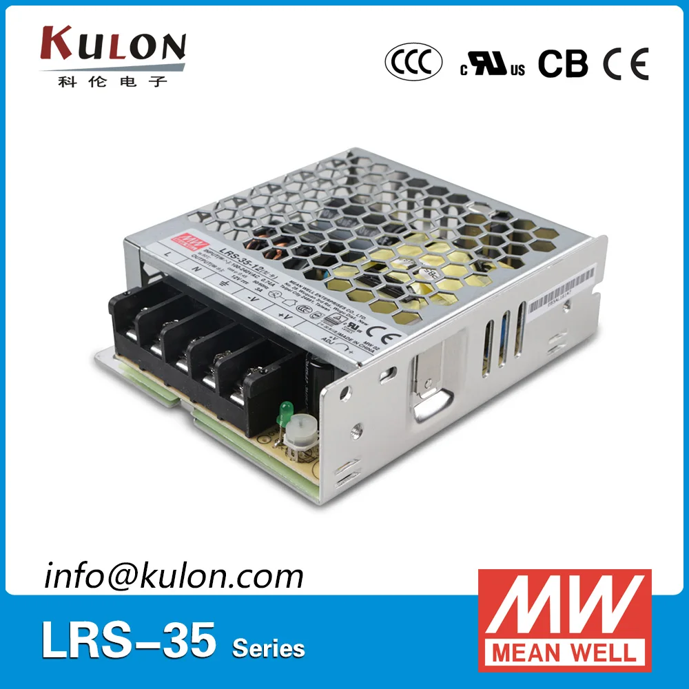 Оригинальный Mean Well LRS 35 36 одиночный выход Вт В 1A импульсный источник питания