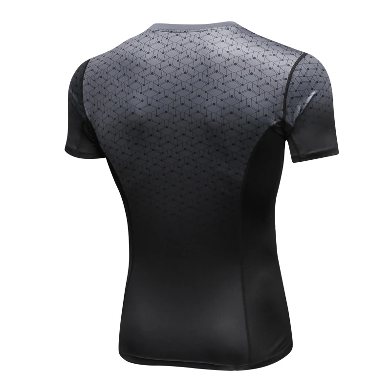 Мужская футболка с коротким рукавом для фитнеса быстросохнущая Спортивная