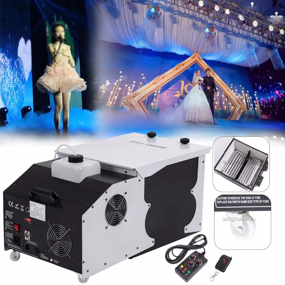 

(Ship from EU) 1500W Low Lying Floor Emitter Smoke Fog Machine Wedding Dance DJ Stage Party Rauch Nebelmaschine
