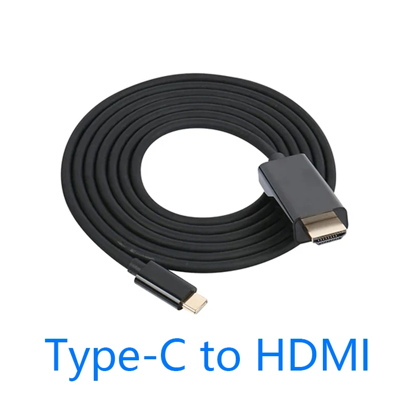 Черный Usb Type c к Hdmi конвертер адаптер для подключения телефону ТВ кабель HDTV видео