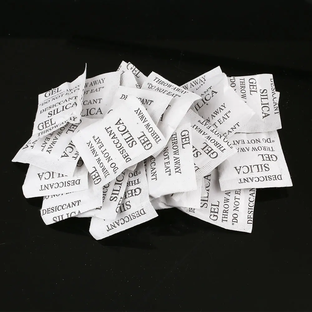 No Smell Activated Carbon Silica Gel Desiccant Desiccants White 100PCS Dehumidifier Seal Arefaction Clothes Storage Household  Дом и