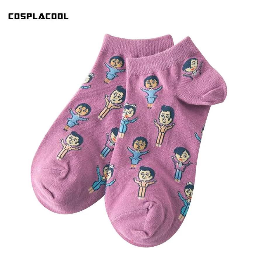 

[COSPLACOOL] для мальчиков и девочек, носки со смешным рисунком женские повседневные милые кавайные носки до щиколотки с рисунком из мультфильма,...
