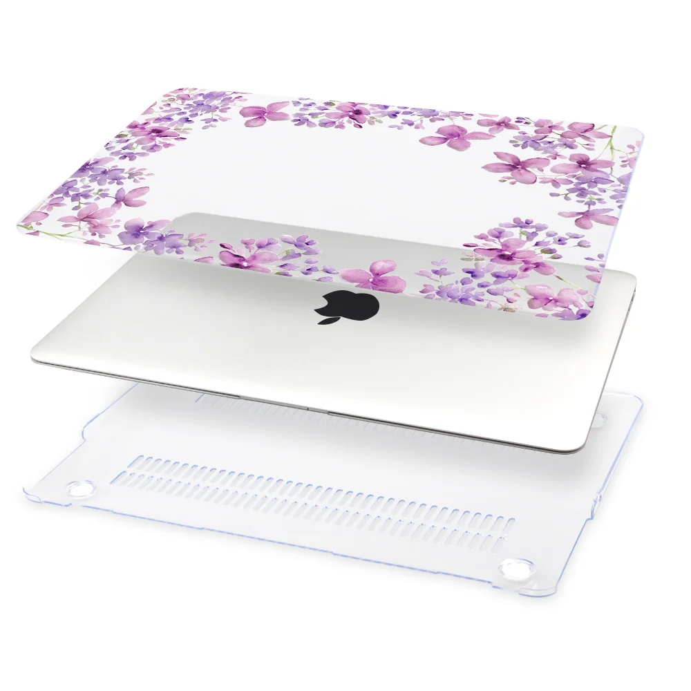 Чехол Redlai для Macbook New Pro 13 15 w/o Touch bar Air 13 A1932 чехол для ноутбука Air Pro retina 12 13 15 жесткий чехол с цветочным принтом