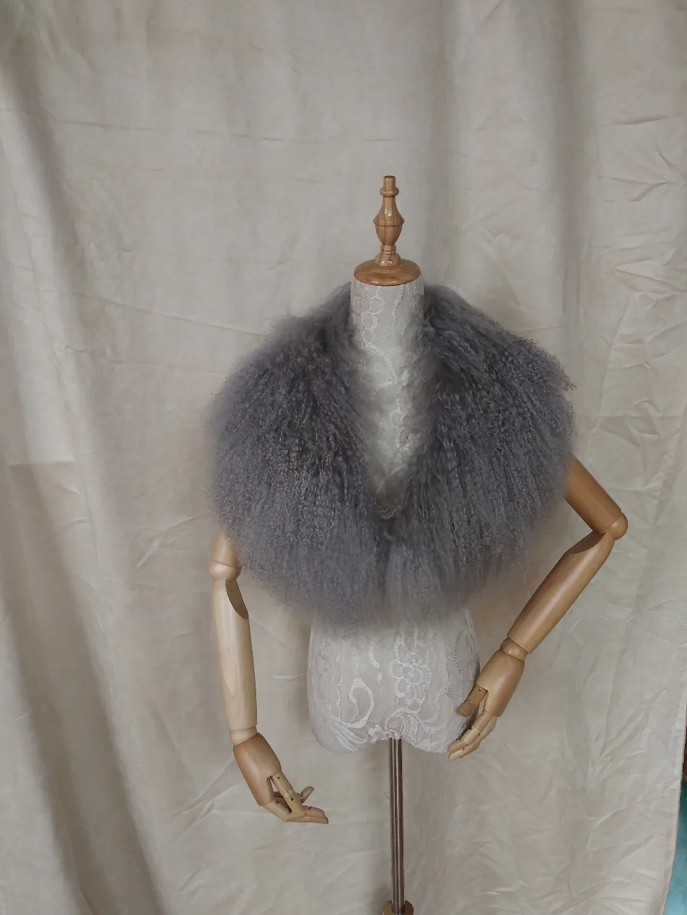 Настоящий монгольский мех ягненка шарф для женщин пуховая куртка пляжные овец