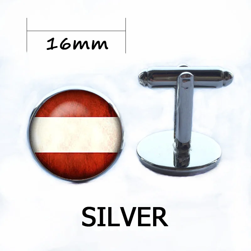 Винтажные всемирно символические запонки с изображением флага брендовые