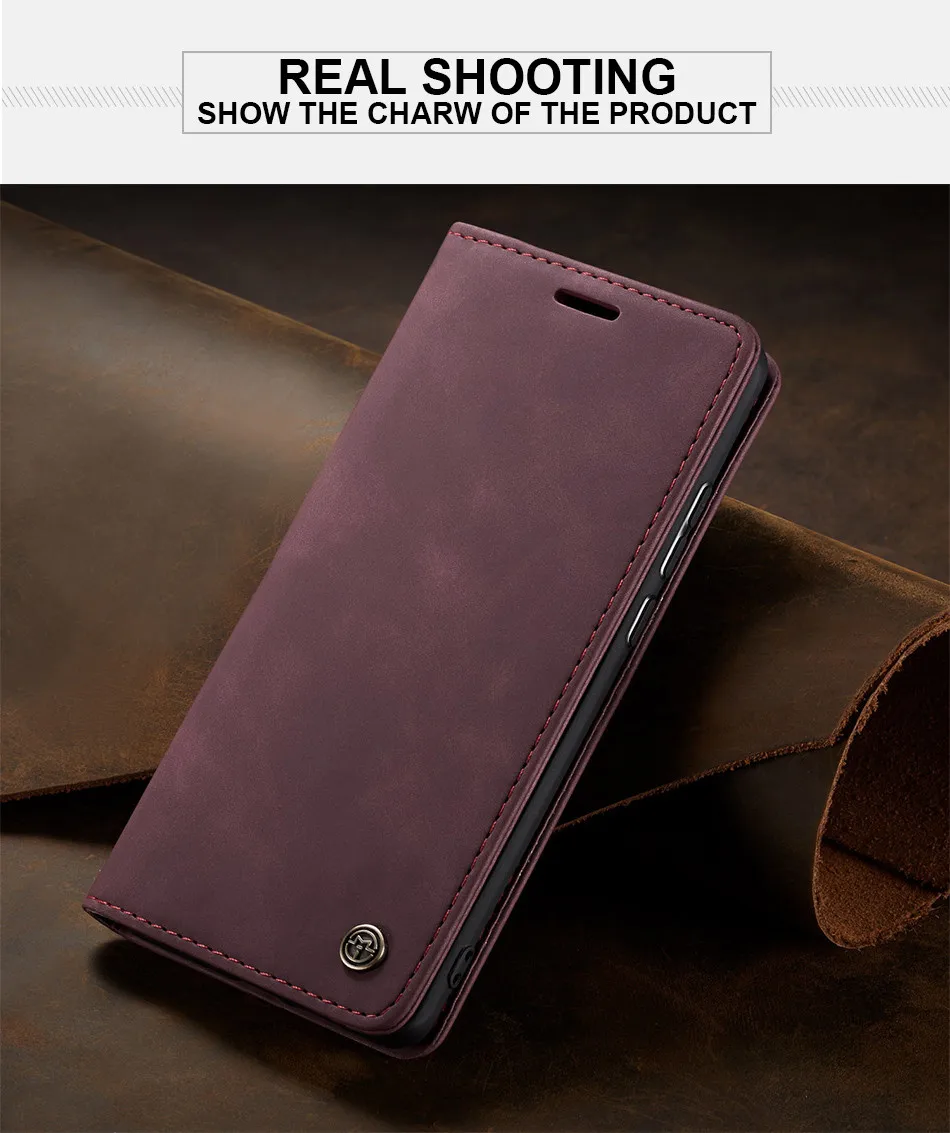 Flip Book Case For Huawei P smart Luxury Matte Leather Wallet Phone Cover For Huawei Honor 9 Lite Case Huawei P smart Cover Capa