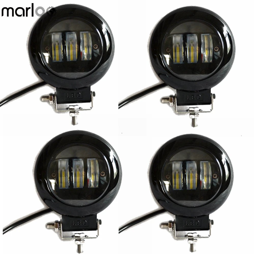 

4pcs Car led Work Light 30W Fog Lamp For Motorycle Toyota Boats ATV UTV SUV Tractor Offroad 12V 24V Auto 4x4 Accessories