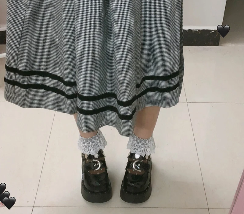 Леди клин шпилька металл панк Harajuku криперы Круглый носок высокие каблуки лакированная кожа насосы ремень Ботинки лолита на платформе Японский Китай китайская мода новая Весна осень