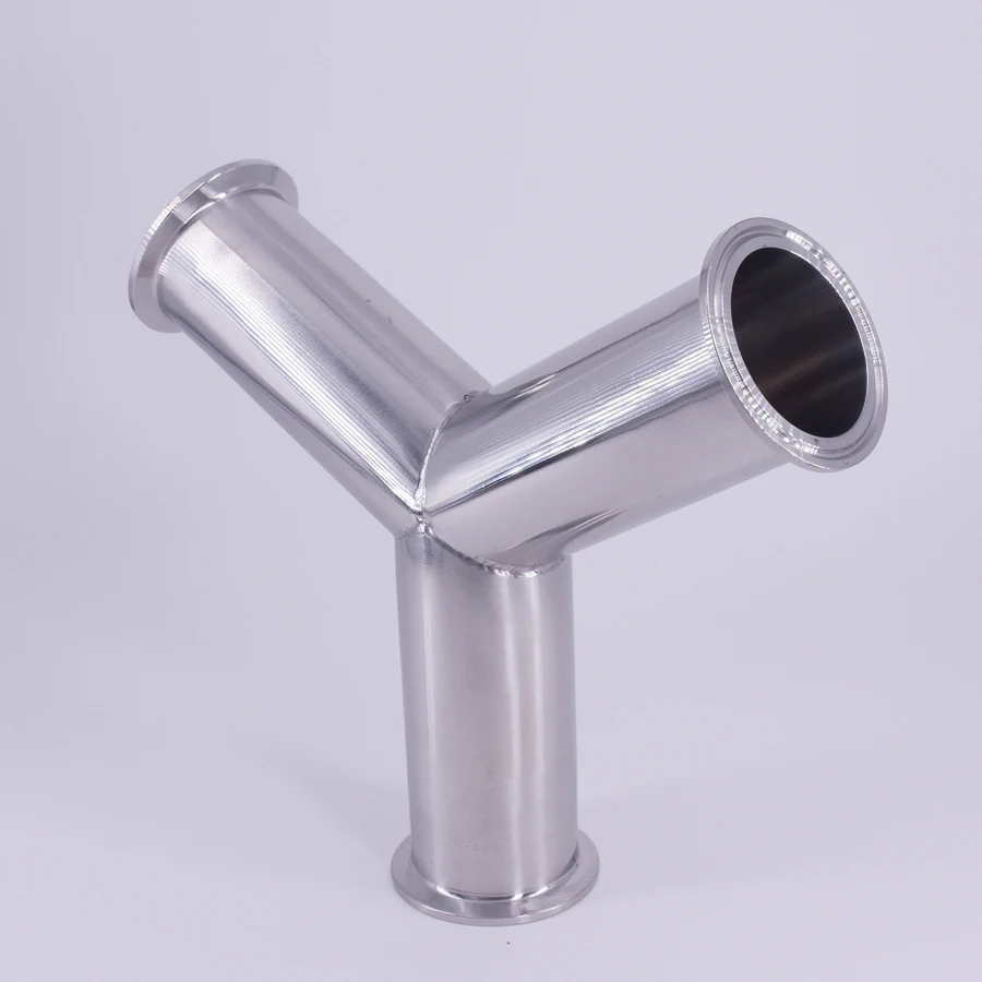51mm 2&quot Pipe OD Tri Clamp Y Shaped 3 Way SUS 304 Stainless Steel Sanitary Fitting Spliter Homebrew Beer Wine | Обустройство дома