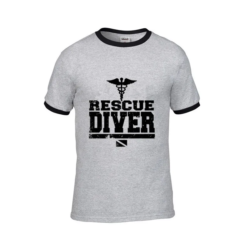 2019 streetwear Rescue Diver cool Men funny T-Shirt down stone ocean jjba jojo bizarre adventure tshirt male print black t shirt | Мужская