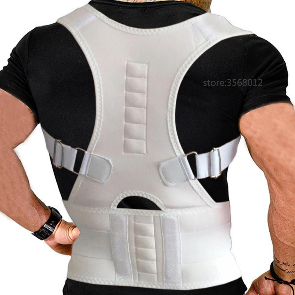 Магнитный Корректор осанки боли в спине двойной ремень для вытягивания нижние