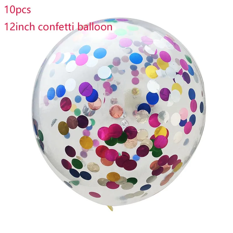 Multicolor 10 шт./компл. конфетти воздушные шары ко дню рождения свадебные шары шар День рождения украшения детский розовый костюм с рисунком из воздушные шары для дня рождения ХП - Цвет: Multicolor
