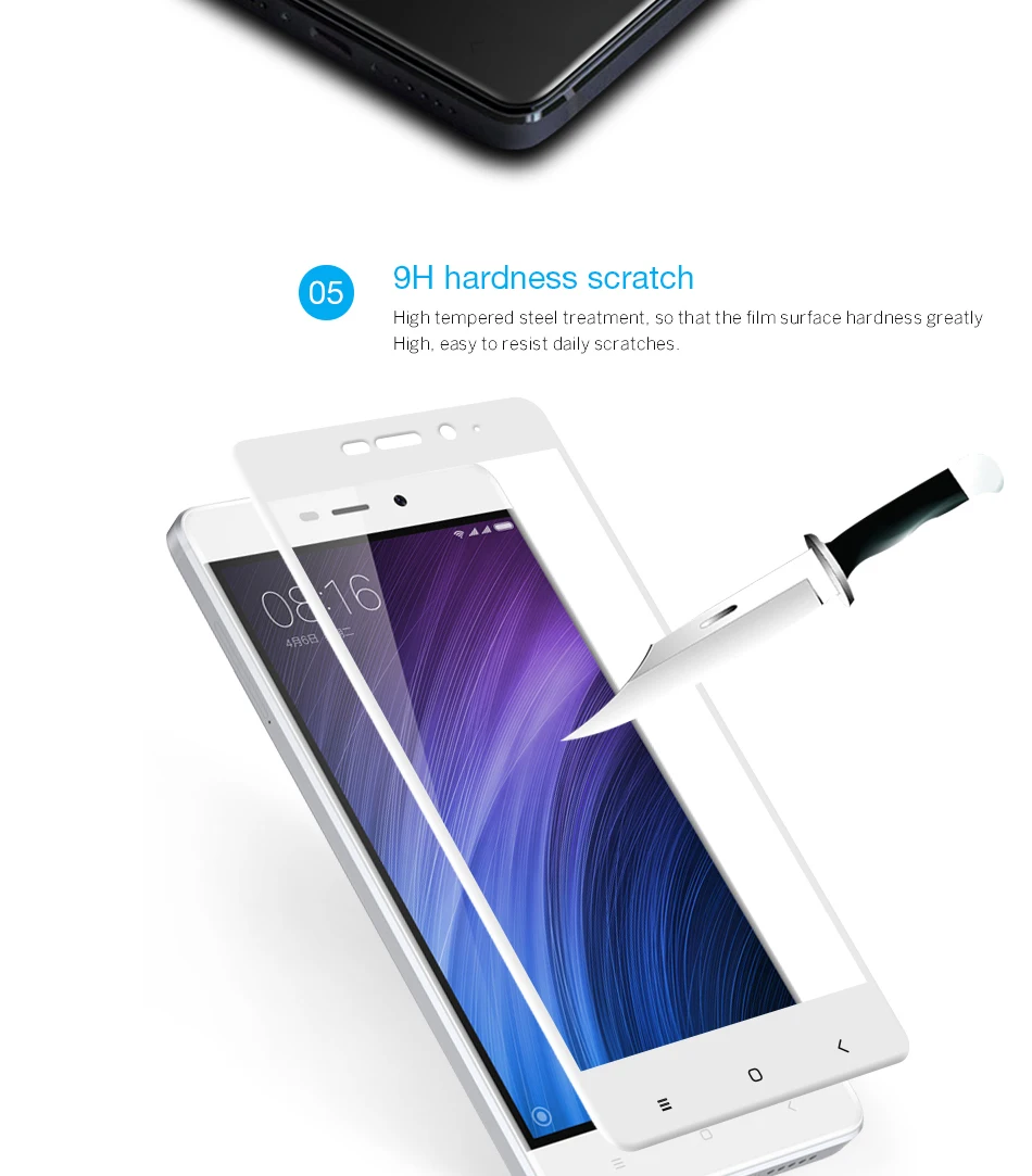 Pzoz Xiaomi redmi 4 pro стекло закаленное Полное покрытие prime Защитная пленка для экрана xiomi redmi 4 оригинальная стеклянная пленка xaomi 4 redmi 2.5D
