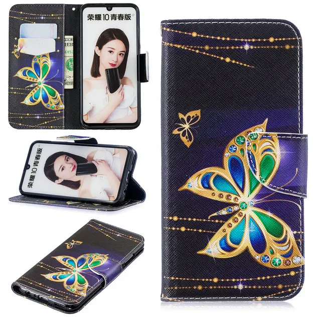 Для Honor 10 Lite флип-кейс Funda huawei Honor 10i чехол PU кожаный силиконовый футляр для huawei Honor 10 чехол Honor10 10 i чехол