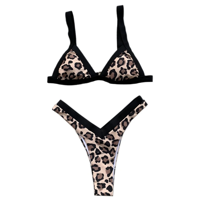 Pattern 6 Женский купальник V-shape Porno Panty+ бюстгальтер пуш-ап с подкладкой, комплект нижнего белья, сексуальный комплект нижнего белья, мозаичный пляжный купальник - Цвет: Pattern 6