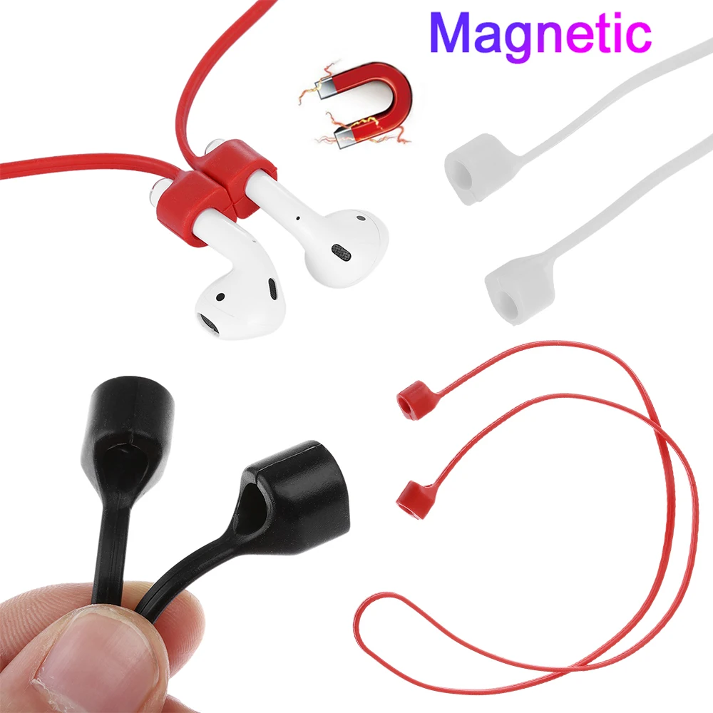 Модные наушники анти-потеря ремень Магнитная Петля Веревка кабель Airpods магнит ремень аксессуары для Apple AirPods
