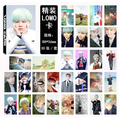 KPOP Fan Bangtan Boys новинка Young forever альбом маленькие ломо карты фотографии фотокарты - Цвет: SUGA