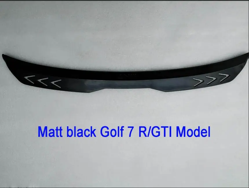 Matt black-GOLF7RGTI Высокое качество для Volkswagen Golf 7 VII 7,5 R R-LINE GTI спойлер Защита от солнца на заднее стекло для игры в гольф спойлер - Цвет: Matt black-GOLF7RGTI