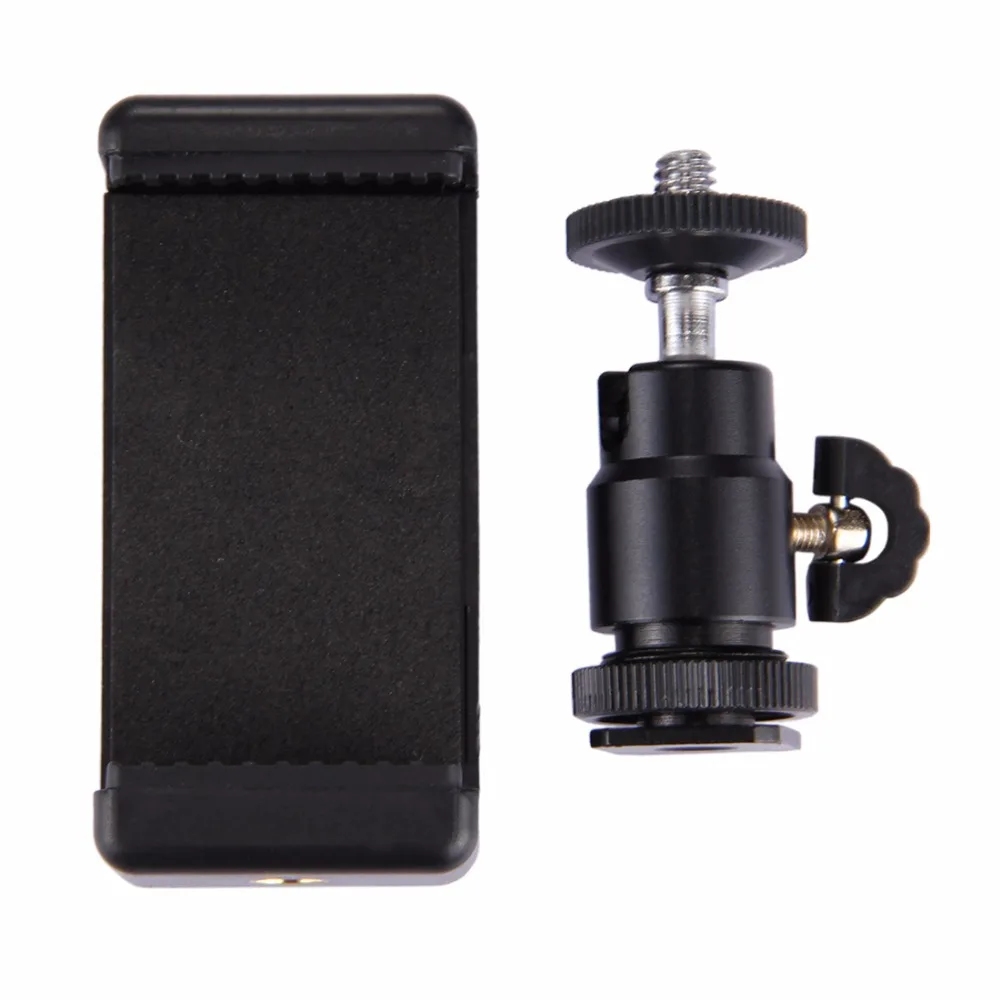 Puluz 1/4 дюйма Горячий башмак штатива + штатив Стенд зажим для Iphone Samsung Huawei HTC 5.5 см-8 см