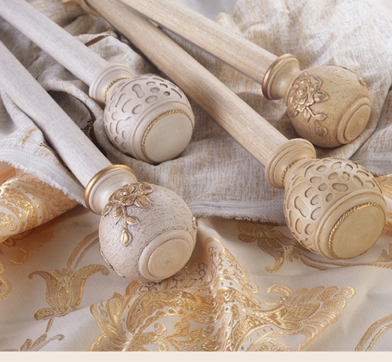 

Quality 3D texture craft 28mm 1.125-IN Dia. high density single curtain Aluminum rod+Hollow URN finial+brackets+Good loading