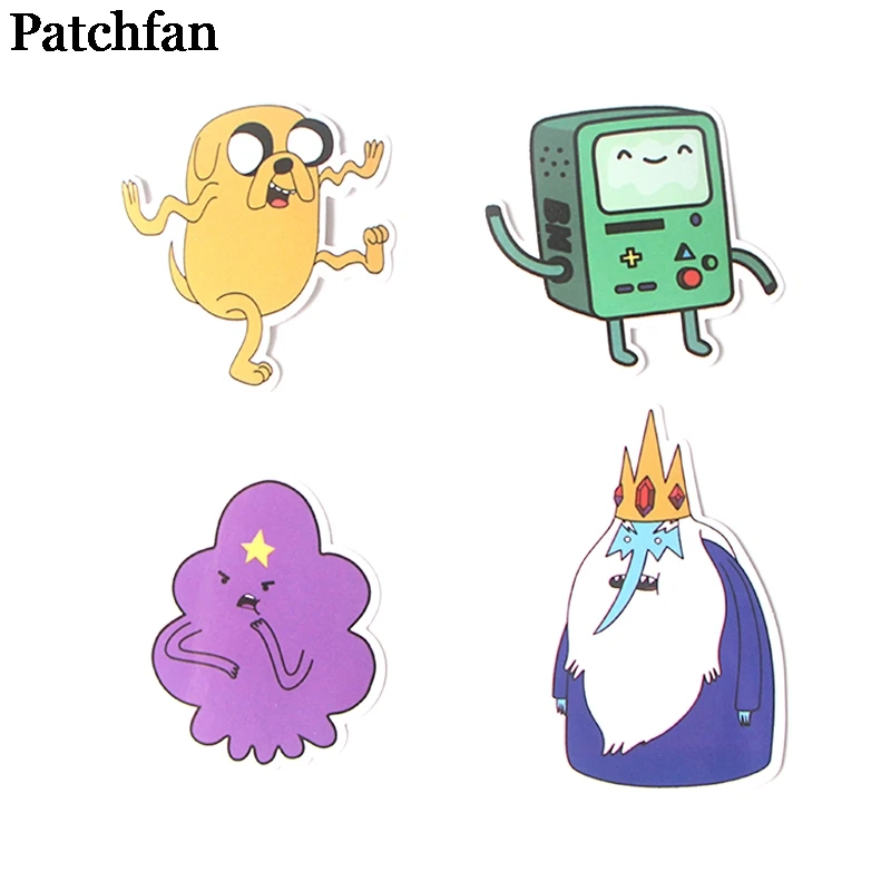 Patchfan 17 шт. креативные значки Adventur time DIY декоративные наклейки мультяшный стиль для DIY ПК стены телефон Скрапбукинг альбом A2087