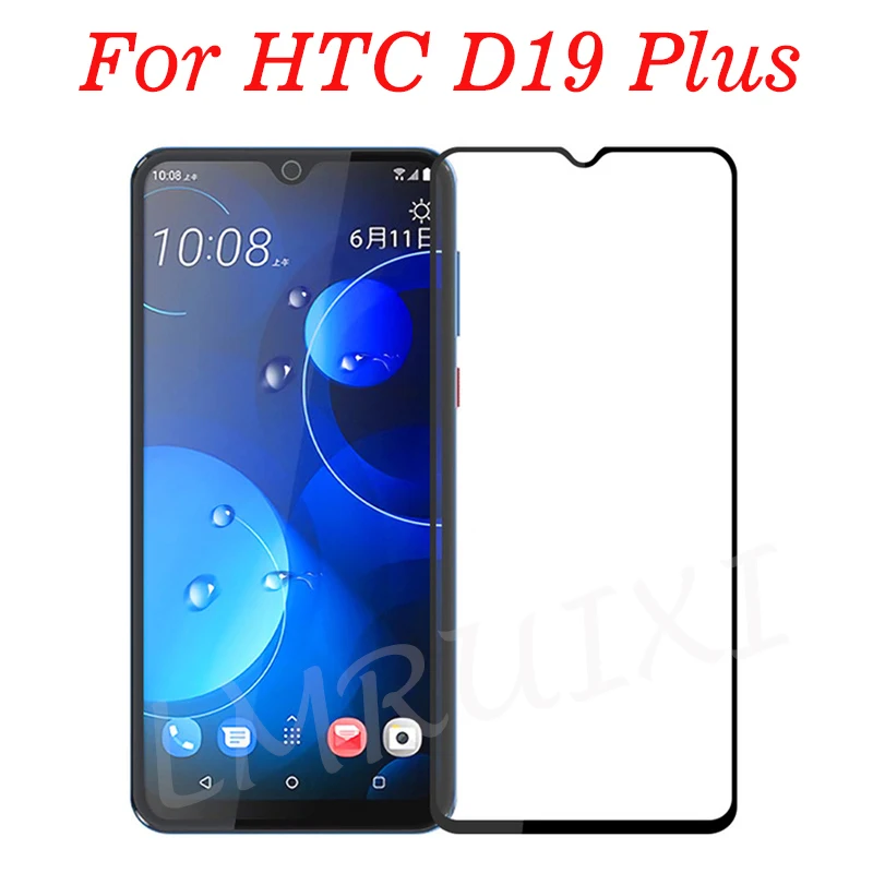 3D полный Клей закаленное стекло для htc desire 19 PLus полное покрытие экрана Защитная