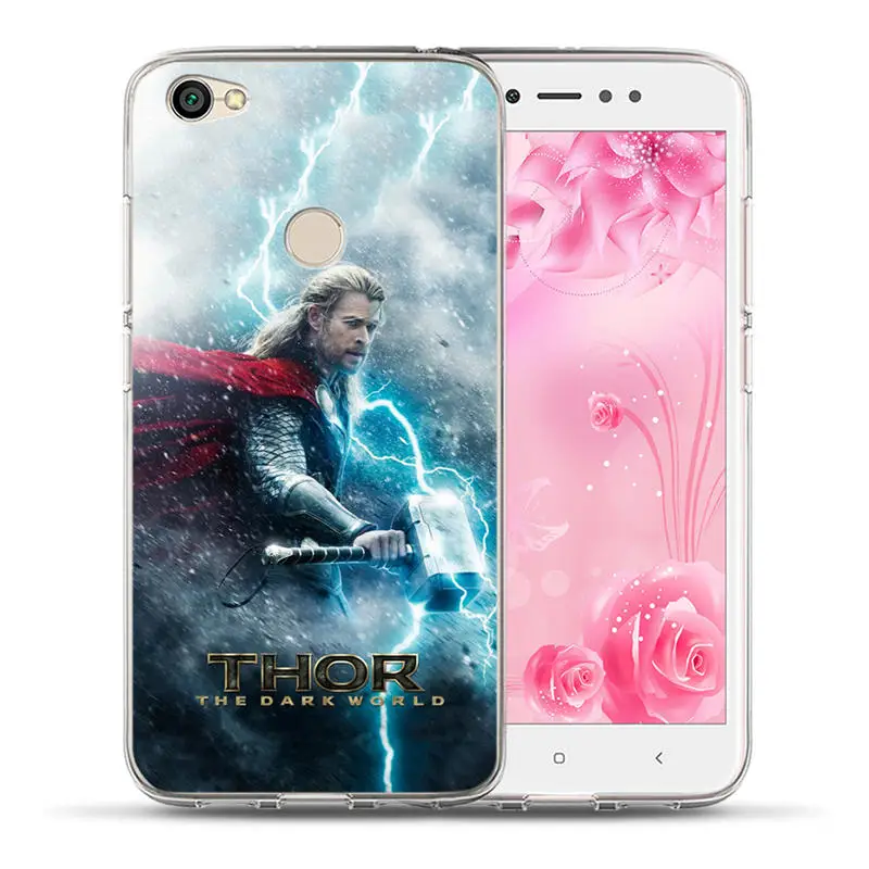 07 Роскошный чехол Marvel с героями Мстителей для Xiaomi Redmi 3S 4X Mi 6 A1 5X Note 3 4 4X 5A 5 Plus Pro Prime Coque Etui Fundas - Цвет: 07