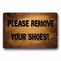 entrance floor mat non slip doormat please remove your shoesoutdoor indoor rubber mat non woven fabric top 15 7x23 6 inch