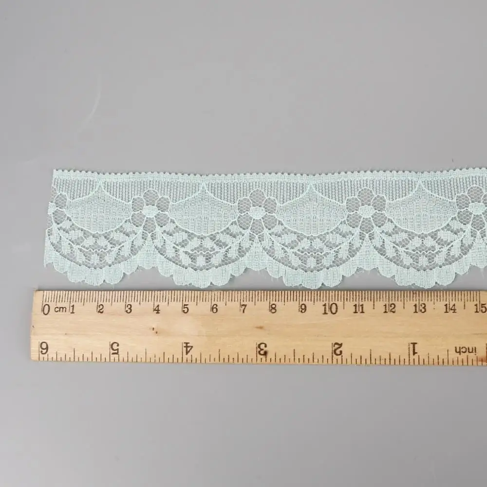 5 Yards/Lot High Quality Beautiful Lace Ribbon Tape 40MM Trim DIY Embroidered For Sewing Decoration african lace fabric | Дом и сад