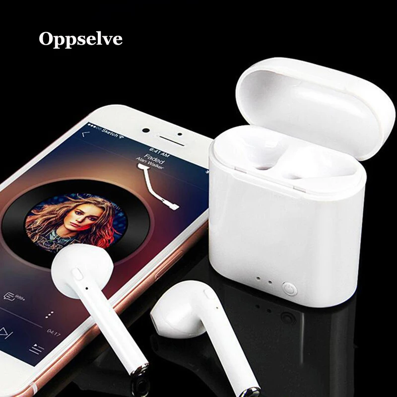 Oppselve I7S TWS Bluetooth наушники портативные беспроводные наушники с зарядным устройством Микрофон Стерео мини спортивные Bluetooth гарнитуры