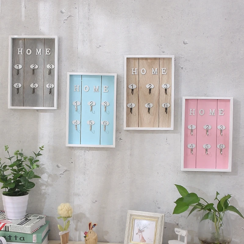 INS деревянный настенный крючок для хранения вешалка ключей полка домашний