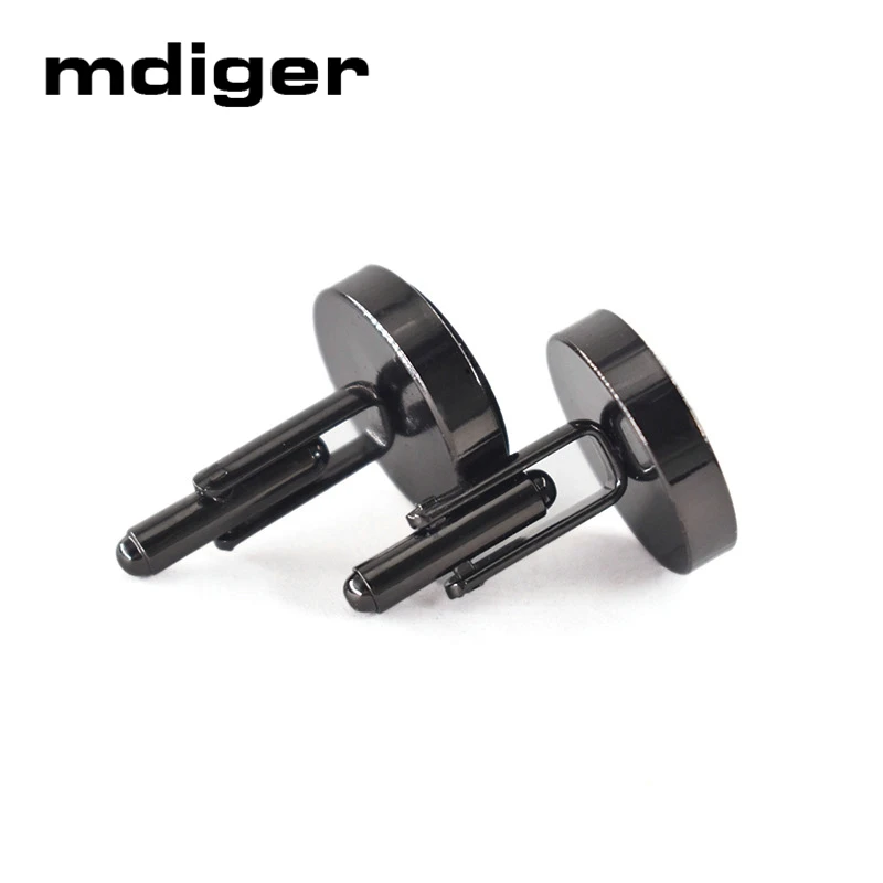 Mdiger трендовые круглые запонки с деревянными элементами для мужской рубашки деревянные Запонки для свадебной вечеринки Пуговицы Запонки джентльменские ювелирные изделия