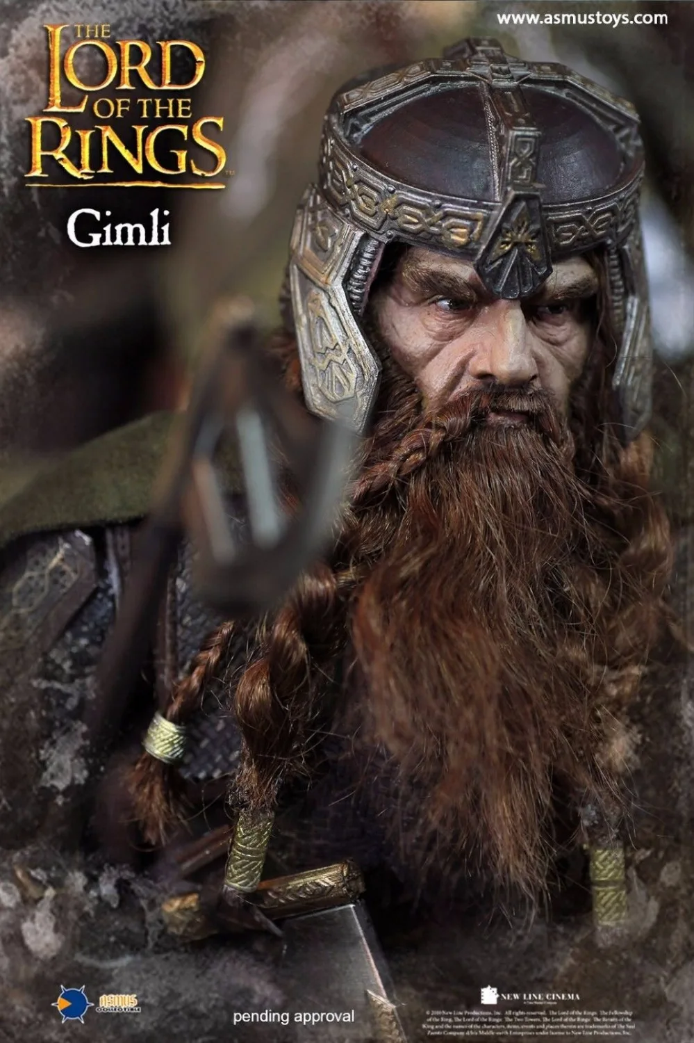 Игрушки Асмус Властелин колец серии: Карликовый воин Gimli 1/6 фигурка дешевая стоимость доставки в Глобальный