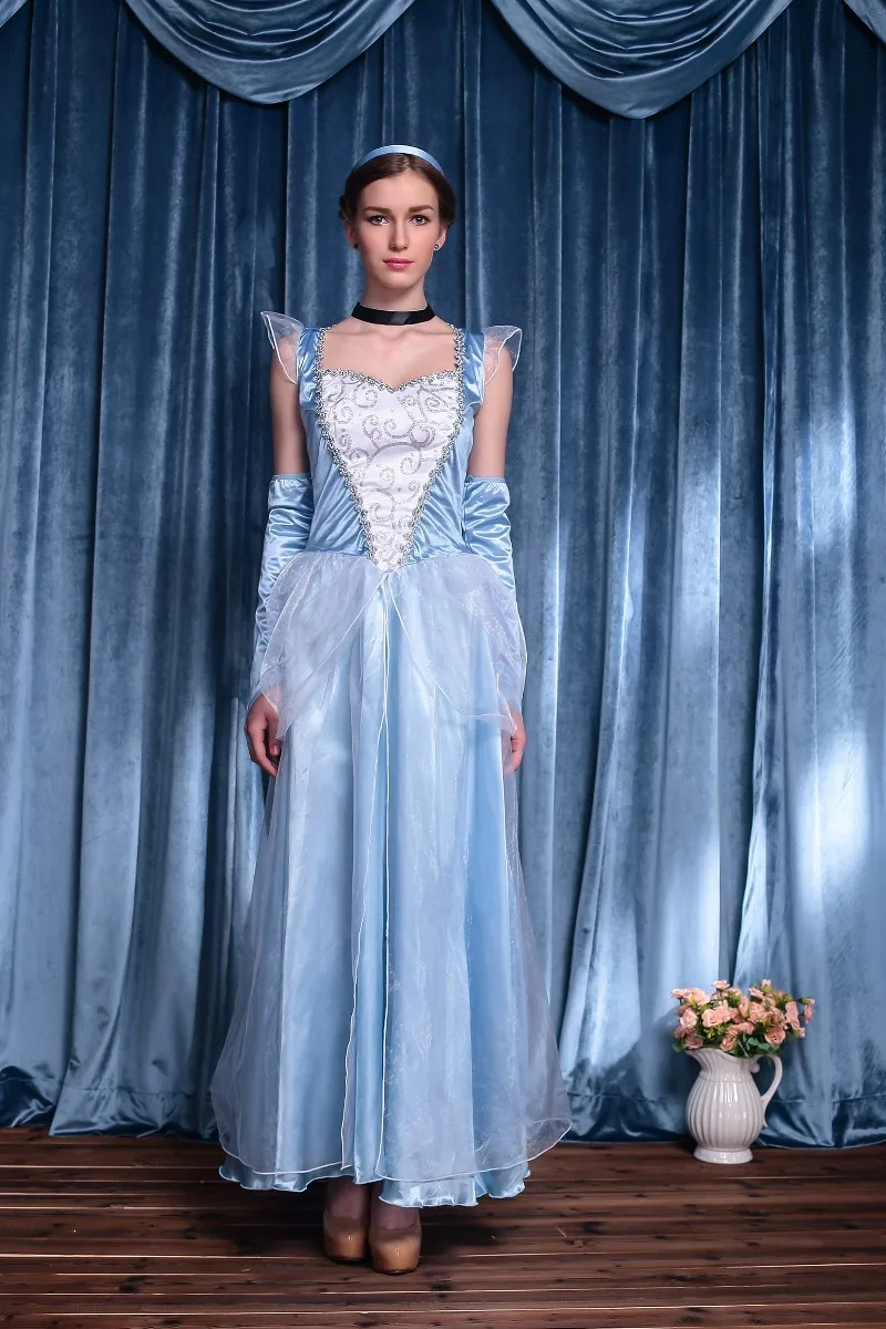 Женское платье Золушки костюмы на Хэллоуин белоснежные дегустация платья