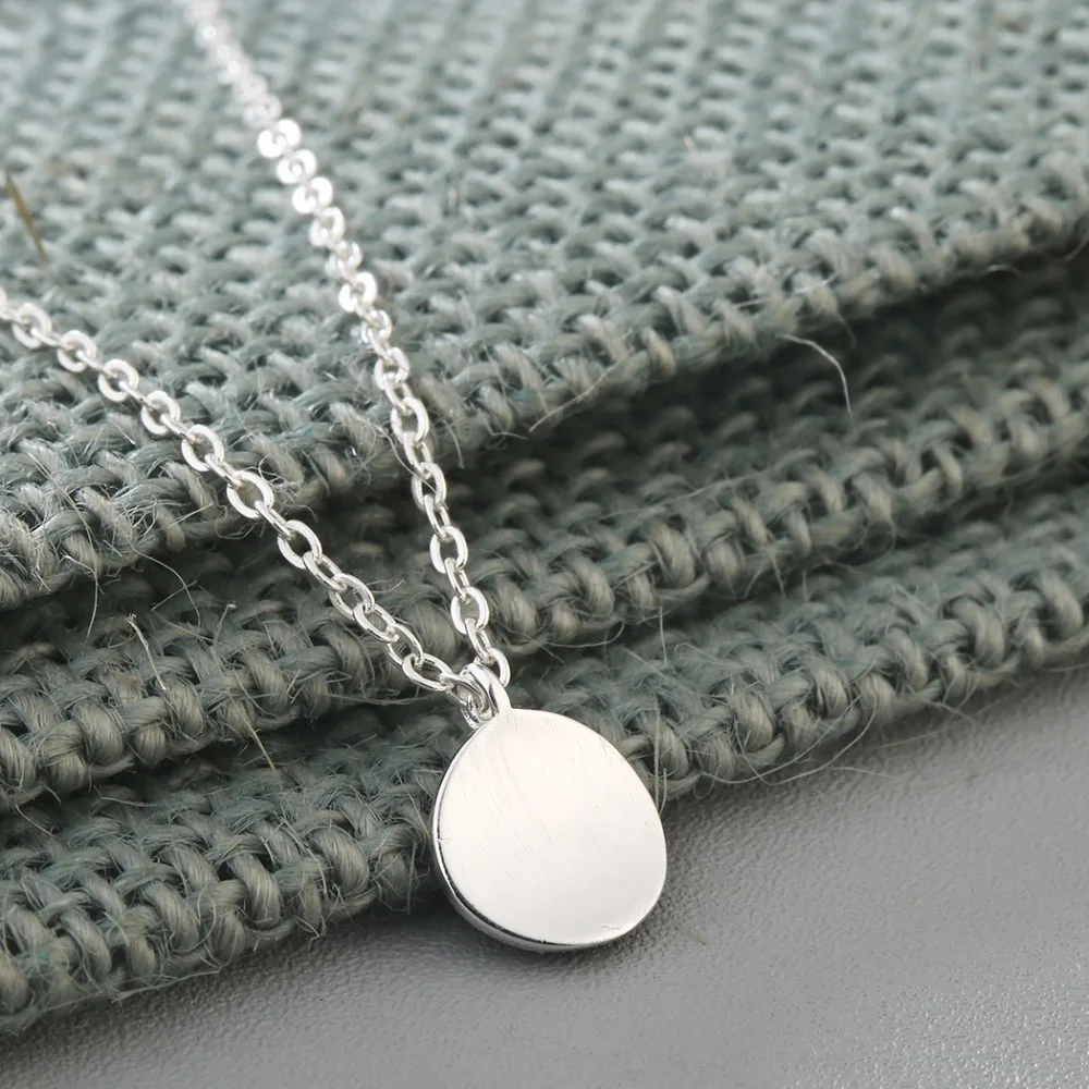 CHENGXUN простой браслет цепочка с подвеской в виде Круга женская подвеска ожерелье |