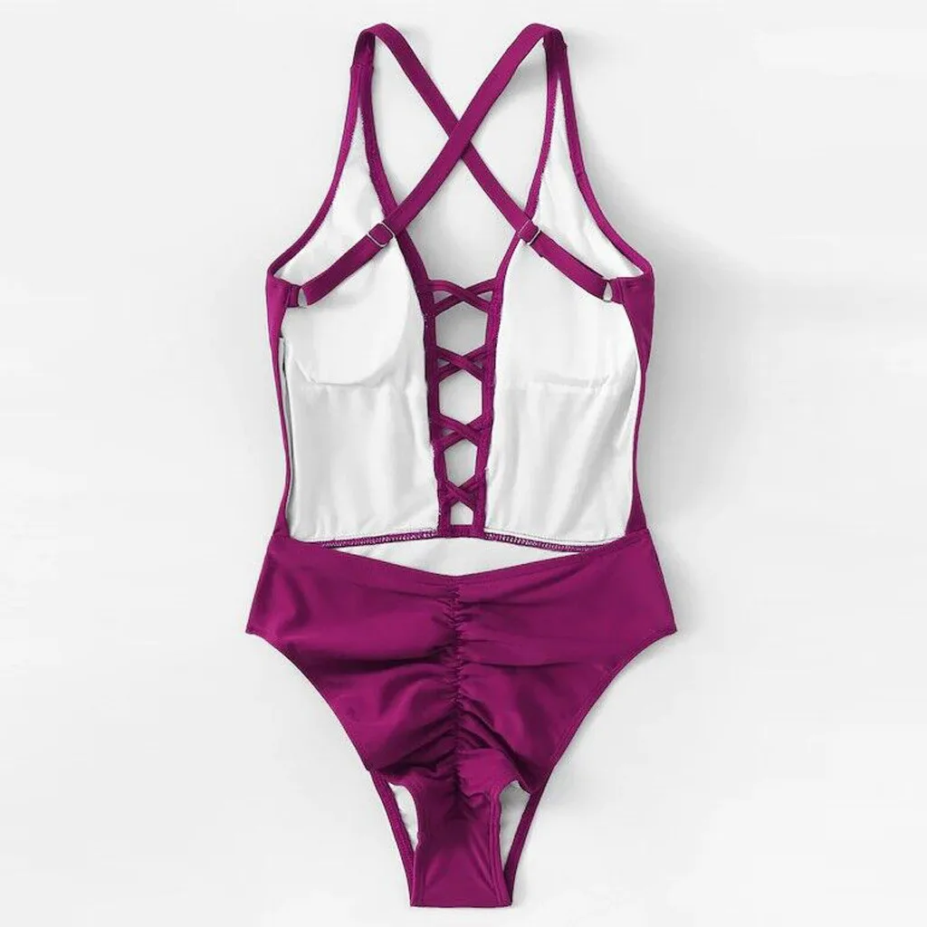 Женский купальник бикини SAGACE сексуальный цельный танкини пуш ап 2019| |