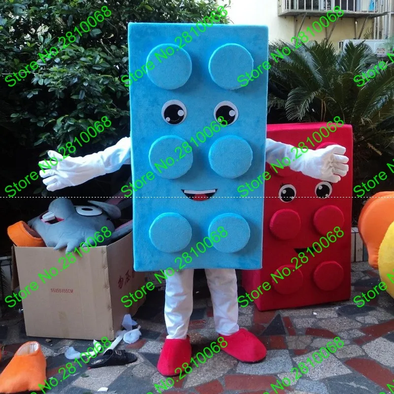 Make EVA Материал красный желтый синий блоки талисман костюмы карандаш мультфильм