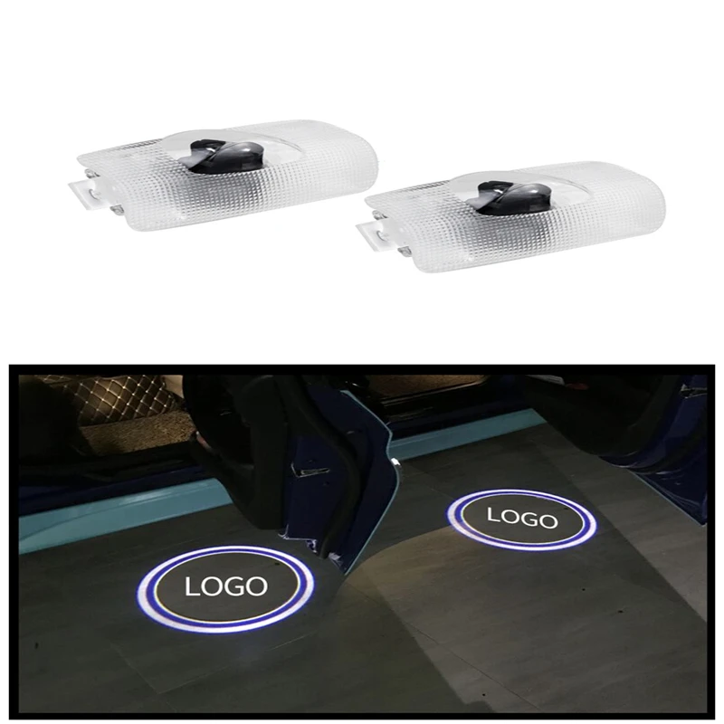 2 шт. лампа для теней с логотипом лазерный проектор автомобильная светодиодная