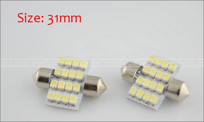 500 шт./лот светодиодная интерьерная купольная гирлянда для чтения 16 SMD