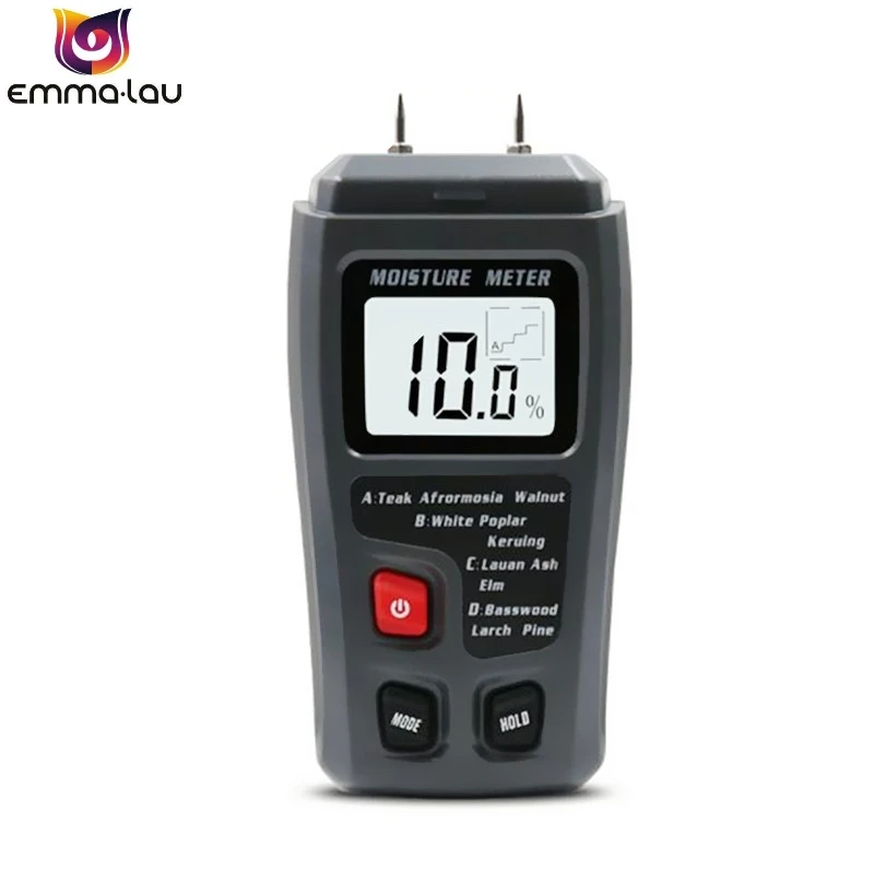 

0-99.9% Portable Wood Moisture Meter Digital Pins Wood Humidity Tester Hygrometer Timber Wooden Floor Carton Measuring Tool