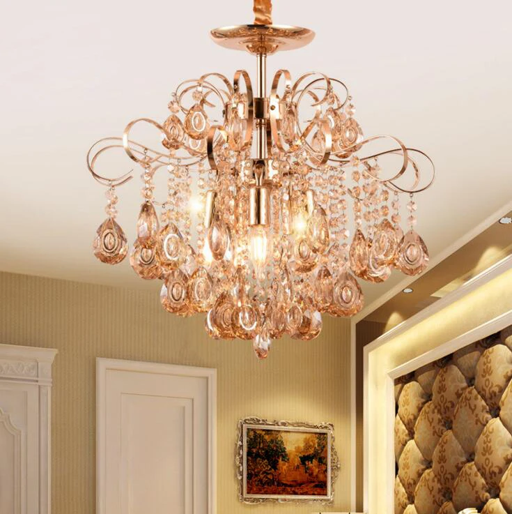 European wrought iron crystal chandeliers creative personality lamp living room restaurant hotel lamps led lighting | Освещение